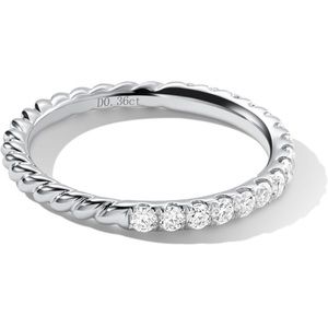 NWB 18k white gold plated 925 silver Moissanite Wedding band D Color VVSI